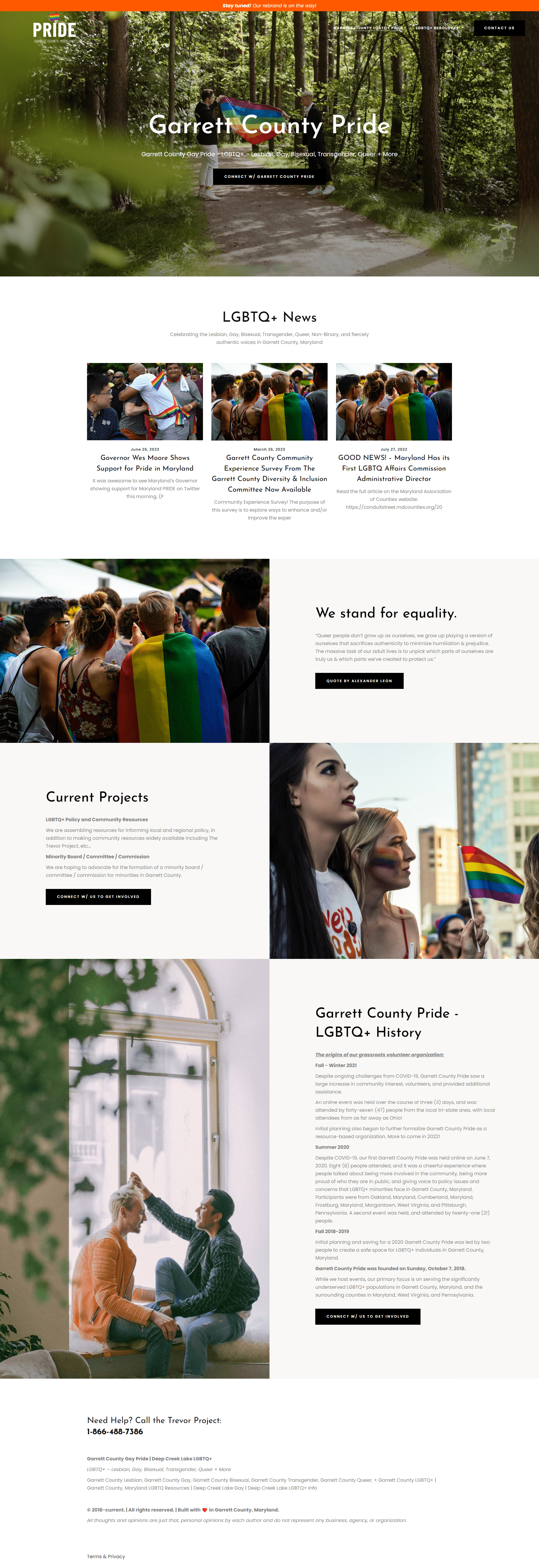 Garrett County Pride Website